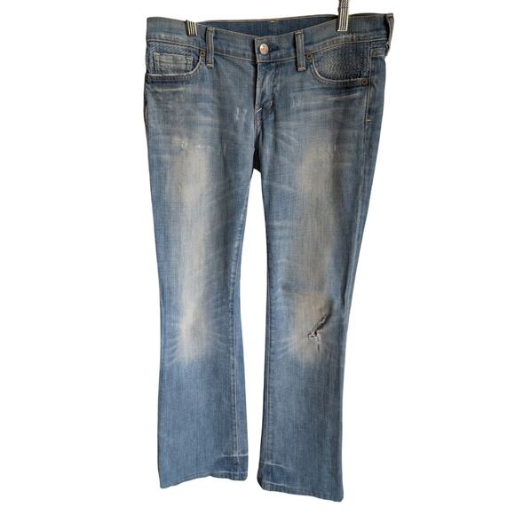 Citizens of Humanity Distressed Jeans Size 29 Kelly Stretch Bootcut - Picture 1 of 8